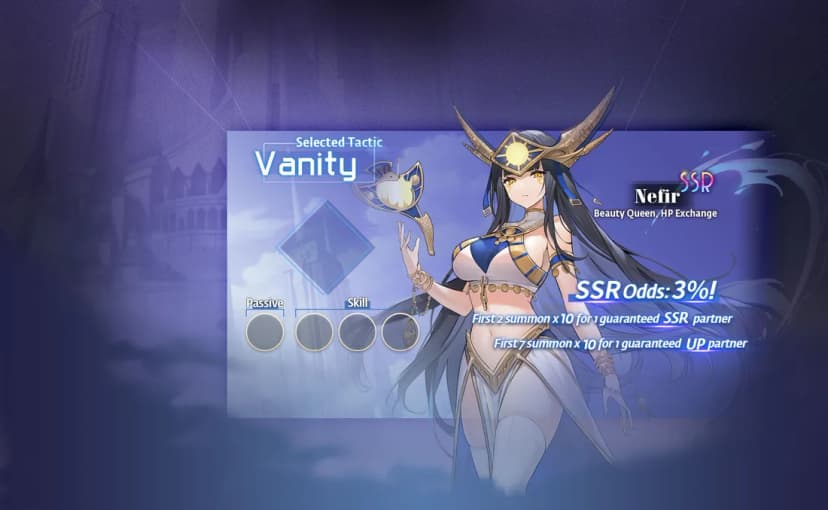 Nefir rate-up banner