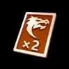Double dragon egg card