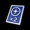 Double emblem card