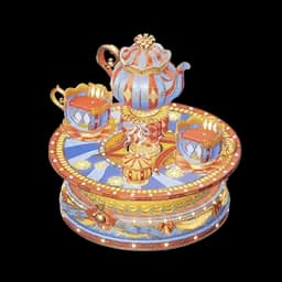 Colorful Tea Parade Cart