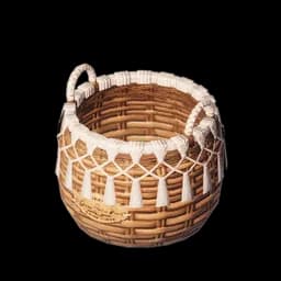 Floral Woven Basket