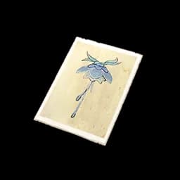 Flower & Leaf Rubbing Letter Card