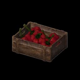 Fruit-Filled Wooden Crate