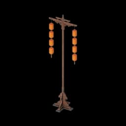 Gilded Street Lamp