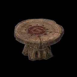 Painted Round Stand