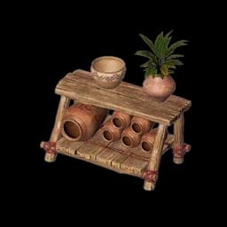 Plain Wood Shelf Set