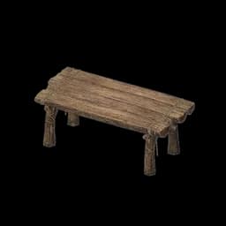 Plain Wood Tea Table
