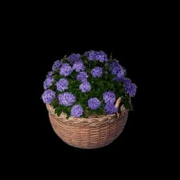 Shallow Rattan Basket