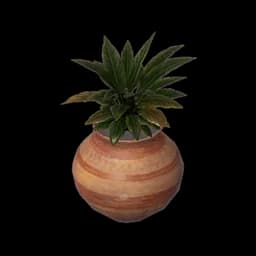 Simple Flat Ceramic Flowerpot