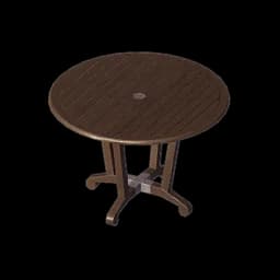 Simple Round Wooden Table