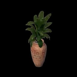 Simple Tall Ceramic Flowerpot