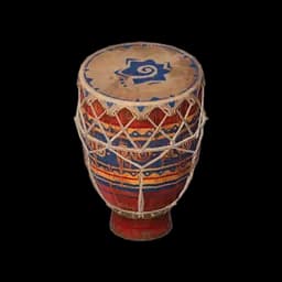 Vibrant Floral Drum