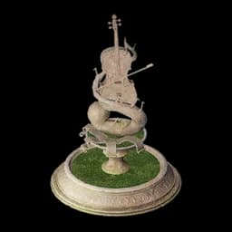 Violin Fountain Sculpture