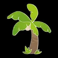 Coconut Canopy (Sticker)