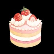 Doodle: Strawberry Cake (Sticker)