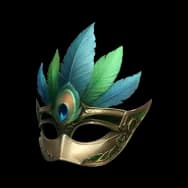 Emerald Plume Mask