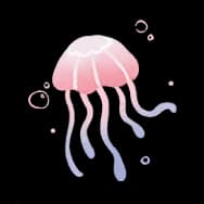 Floating Jellyfish (Sticker)