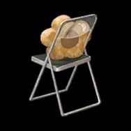 Floral Chair: Orange