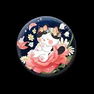 Floral Whispers (Meow Badge)