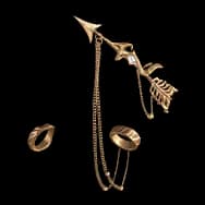 Golden Dreamtracing (Earrings)