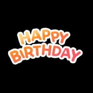 Happy Birthday (Sticker)