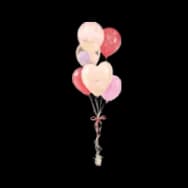 Heart Balloon: Fiery