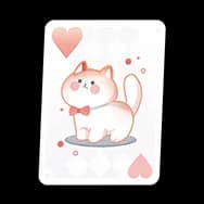 Kitty Card: Red (Sticker)
