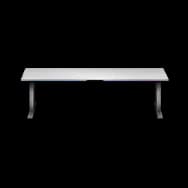 Luminous White Gaming Desk