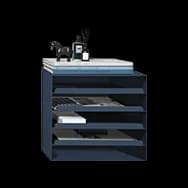 Minimalist Bookshelf: Blue