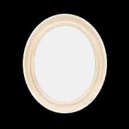 Oval Frame: White