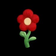 Perfect Red Flower (Headwear)