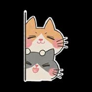 Piling Kitty (Sticker)