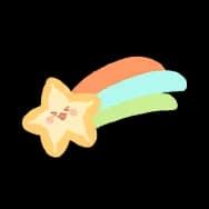 Rainbow Meteor (Sticker)