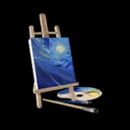Serene Sea Easel