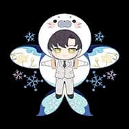 Snowing Skyline (Sticker)