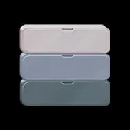 Three-Compartment Storage Cabinet: Blue
