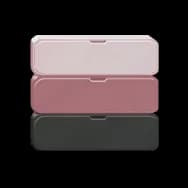 Three-Compartment Storage Cabinet: Pink