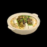 Tofu & Pickled Greens (Dish)