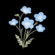 Vibrance: Blue Bloom (Sticker)