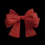 Vibrant Red Bow