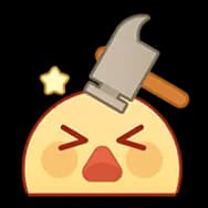Yellow Beanie: Knocking (Sticker)