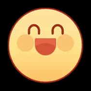 Yellow Beanie: Laughing (Sticker)