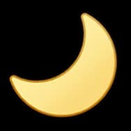 Yellow Beanie: The Moon (Sticker)