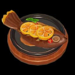 Fruity Grilled River Fish