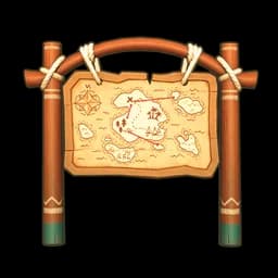 Golden Savanna Map Stand