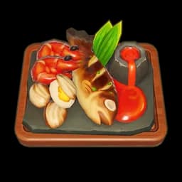 Grilled Sea Fish with Shrimp & Shellfish