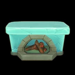 Icy Fluorite Fireplace