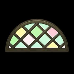 Icy Fluorite Stained Glass Window