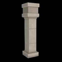 Maze Ruin Weathered Wall Pillar