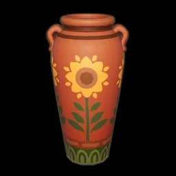 Sunflower Two-Handled Ceramic Vase
